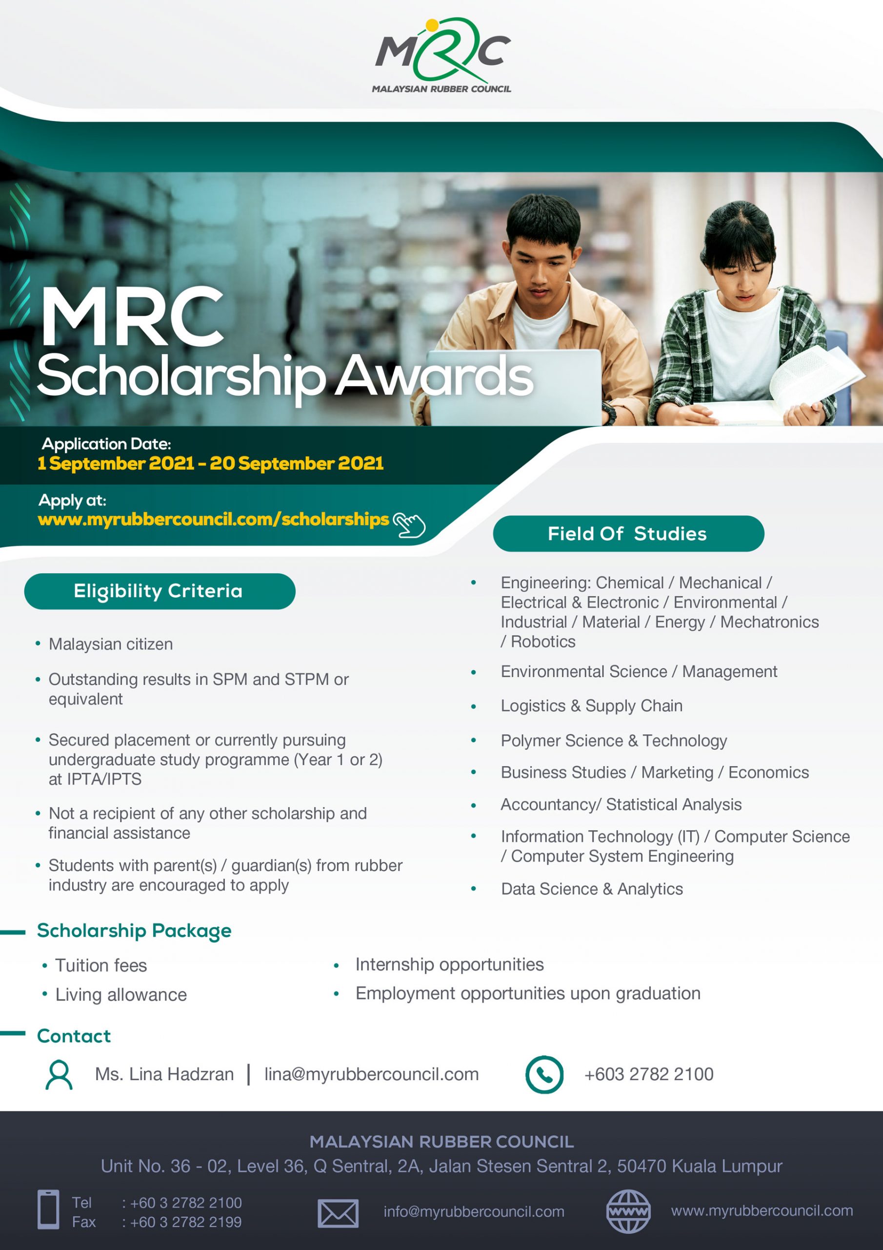 Scholarship malaysia 2021