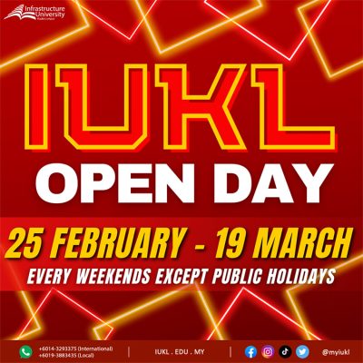 Open Day 25 February to 19 March 2023
